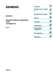 Siemens SIMATIC TS Adapter IE Manual