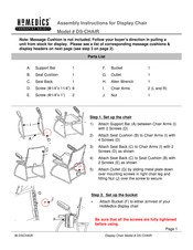 Homedics DS-CHAIR Assembly Instructions