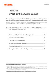 FUTABA GY520 Software Manual