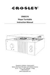 Crosley CR6017A Instruction Manual