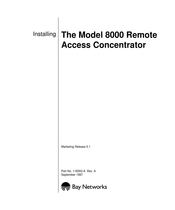 Bay Networks 8000 RAC Installing Manual