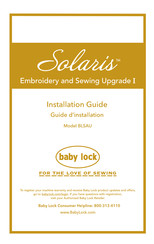 Baby Lock Solaris BLSAU Installation Manual