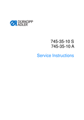 DURKOPP ADLER 745-35-10 S Service Instructions Manual