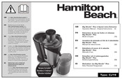 Hamilton Beach Big Mouth Plus 2 Speed Juice Extractor Operation Manual