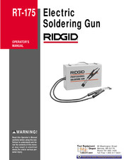 RIDGID RT-175 Operator's Manual