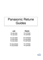 Panasonic VIERA TX-32LXD6 Quick Start Manual