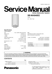 Panasonic SB-WA840 Service Manual