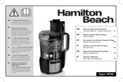 Hamilton Beach Stack & Snap Operation Manual - Original Instructions