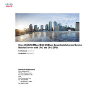 Cisco UCS B260 M4 Installation And Service Note