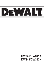DeWalt DW343K Manual