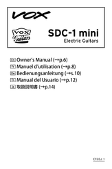 Vox SDC-1 mini Owner's Manual