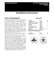 Carrier PG9YAA Installation Instructions Manual
