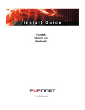 Fortinet FortiDB Series Install Manual