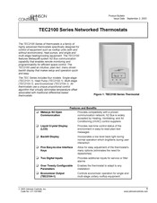 Johnson Controls TEC2104-1 Product Bulletin