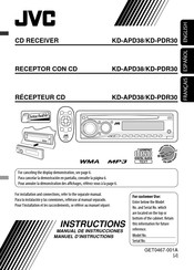 JVC KD-APD38 Instructions Manual