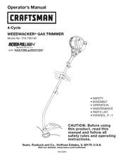 Craftsman WEEDWACKER Incredi-Pull 316.796140 Operator's Manual