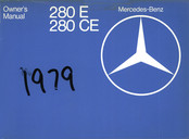Mercedes-Benz 280 E 1979 Owner's Manual