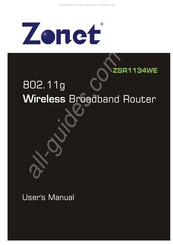 Zonet ZSR1134WE User Manual