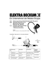 Metabo Elektra Beckum RF 480 Operating Instructions