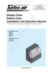 Turbo Air TCGB-36-2 Installation And Operation Manual