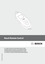 Bosch Remote Control Manual