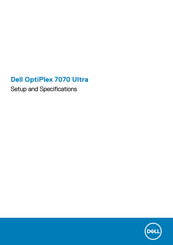 Dell OptiPlex 7070 Ultra Setup And Specifications
