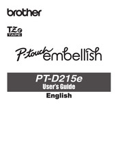 Brother P-touch Embelish PT-D215e User Manual