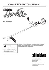 Shindaiwa HomePro 22C Owner's/Operator's Manual
