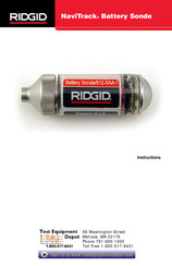 RIDGID NaviTrack Battery Sonde Instructions