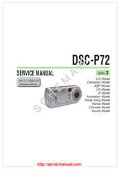 Sony Cyber-Shot DSC-P72 Service Manual