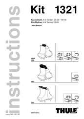 Thule Kit 1321 480R Manual