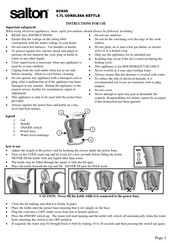 Salton SCK55 Instructions For Use