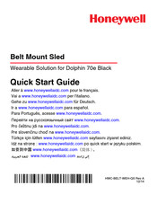 Honeywell Belt Mount Sled Quick Start Manual