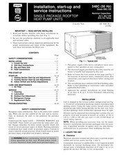 Bryant 548C120 Installation, Start-Up And Service Instructions Manual