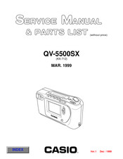 Casio QV-5500SX Service Manual & Parts List