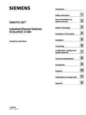 Siemens SCALANCE X-300 Operating Instructions Manual