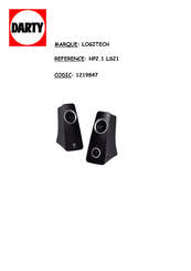 Logitech LS21 - 2.1-CH PC Multimedia Speaker Sys Manual