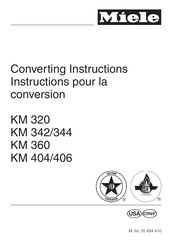 Miele KM 360 G Converting Instructions