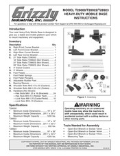 Grizzly T28923 Instructions Manual
