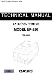 Casio UP-250 Technical Manual
