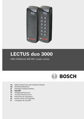 Bosch LECTUS duo 3000 Safety Instructions And Technical Manual