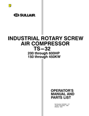 Sullair TS-32 Operator's Manual And Parts List