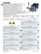 Siemens 3KC8338-0CA22-0GA3 Operating Instructions Manual