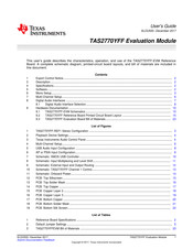 Texas Instruments TAS2770YFF User Manual