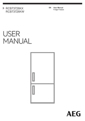 AEG RCB73726KW User Manual