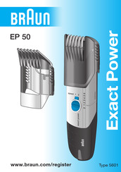 Braun Exact Power EP 50 Manual