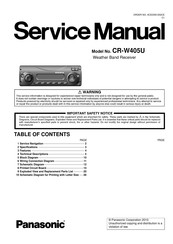 Panasonic CR-W405U Service Manual