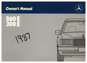 Mercedes-Benz 260 E 124 1987 Owner's Manual
