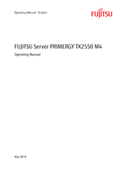Fujitsu PRIMERGY TX2550 M4 Operating Manual
