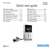 Philips Micro jukebox HDD086 Quick Start Manual